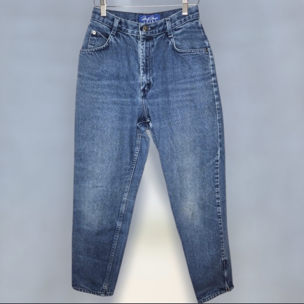 Vintage 90s Ankle Zip Marilyn Monroe Jeans Size 7/8 High Waist Pop Culture 25x26